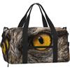CNTDBU Eagle Eye Close - Borsone sportivo con scomparto per scarpe | Borsa da viaggio da palestra resistente all'acqua. Si adatta alla maniglia della valigia.