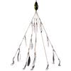 AwnsIMfreien Esche da Pesca Bass Alabama Umbrella Rig Bait 5 Bracci Treppiede Artificiale Ultraleggero per Pesci 4 Foglie di salice, Alabama Umbrella Rig
