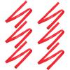 Kichvoe 6 Pezzi Fascia per Cerchio Bici 24 Pollici in Nylon Rosso | Alta Pressione, Applicazione Rapida, Aiuta Contro Forature, per Ruote Mountain Bike Camera Interna