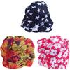 LALADEFIEE 3 Pezzi Cuffia da Nuoto Plissettata per Donne in Nylon | Accessorio Leggero e Confortevole, Design alla Moda, Uso Estivo, Adatta al Nuoto E'abbigliamento