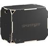 SPORTNOW Plyo Box in Legno 3 in 1 Antiscivolo Maniglie 76x61x51 cm Nero | Box Pliometrico per Salti, Allenamento in Casa Palestra