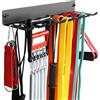 Generic Scaffale multiuso per attrezzi da palestra, per fasce di resistenza, colore | Heavy Duty, contenitore per manubri, può contenere cinture di sollevamento, contiene corde per saltare