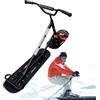 Generic Monopattino da neve per adulti, con pannello girevole a 360° e doppia base per una maggiore stabilità, manico ergonomico e telaio rinforzato, snowboard per tutti i terreni per divertimento in famiglia