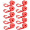 Operitacx 10 Pezzi Nastro Antiforatura per Bici 29c 18mm in PVC Rosso | Ruota e Copertone, Resistenza All'usura e Facile Posa, per Lunghi Percorsi su Terreni Difficili