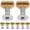 USHOBE 8 Pezzi Accessori per Foil Board M8 e Acciaio Inossidabile | Fissaggio Sicuro, Installazione Semplice, con Viti Piccole e Rondelle, per Foil Surfing e Sup Board