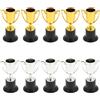 BESPORTBLE 10 Pezzi Mini Coppa Decorativa in ABS, per Sport | Decorazione Originale e Brillante, per Giornate di Atletica e Materiale Scolastico, Piccola Riproduzione