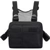 Generisch Borsa da corsa sul petto, porta cellulare con tracolla regolabile, Nero | Borsa organizer per sport, corsa, leggera, per pesca, alpinismo, traspirante