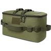 Asyduey Borsa da All'Aperto per Fornelli Un Gas, Contenitore per Pentole, Borsa per Il Trasporto, Borsa da Picnic, Utensili da Cucina, Organizer Verde