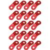 Asyduey 20PCS Tenditore per Corda in Lega di Alluminio Tenditore per Guyline Doppi Fori Corda per Fibbia per per Ultraleggeri Facile da Usare