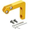 LRXFPIYF Staffa Luce Anteriore Bicicletta Leggero | Compatto, Supporto per Luce Anteriore e videocamera Sportiva, Facile da Instre, Staffa, Giallo