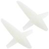 Operitacx 2 Pezzi Teaser da Traina a Forma di Volatile Esca da Traina in Pp Bianco Versatile per Sgombro e Tonno Pesca in Mare Salata