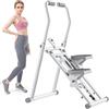 Generic Macchina da arrampicata verticale pieghevole per palestra domestica, step per allenamento completo del corpo con monitor LED, attrezzatura fitness salvaspazio