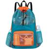 Rukjmqi Borsa da Spiaggia Mesh Con Coulisse Multitasca Grande Capacità Uomo Donna | Zaino Nuoto Bambini Attrezzatura Spiaggia Per Outdoor Viaggio Palestra Nuoto Vacanza Giocattoli Pallone Beauty