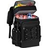 Bemonew Zaino refrigerante portatile isolato, 30 l, a prova di perdite, nero, 18 x 28 x 42 cm