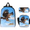 CNTDBU Eagle Dive - Set zaino 3 in 1, borsa da viaggio per il pranzo | Oxford 600d impermeabile e resistente. Adatto per laptop da 15 pollici. Ideale per il lavoro.
