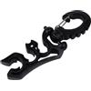 QOXEZY Scuba Diving Dual Hose Clip 360 ° Supporto a sgancio rapido in acciaio | Fissa fino a due tubi subacquei con una clip a sgancio rapido girevole a 360 gradi in acciaio inossidabile resistente alla