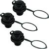 REBECASKYENS Boston, 3 valvole d'aria gonfiabili per barca, ricambio unidirezionale per gonfiaggio e sgonfiaggio rapido, tappi anti-perdite per kayak, gommoni, vasche idromassaggio, zattera, piscina (nero)