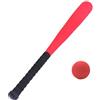 Tdoutop Set da Baseball per Bambini con Mazza E Palla in Schiuma, 53 Cm, Regalo per Bambini, Mazza da Softball Giocattolo, Mazza da Baseball Morbida per Inseg, Rosso