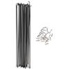 Operitacx 30 Pezzi Raggi Bicicletta in Acciaio 260mm per Mountain Bike e | Ricambio per Ruote, Compatibile Bici da Montagna e Corsa, Colore Nero, Set Essenziale