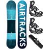 Airtracks Snowboard Set Tavola Blue Drifter Wide Hybrid Rocker Uomo + Attacchi Master + Sacca Nuovi 150 155 160 164 cm