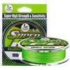 Jayruit Filo da pesca intrecciato da 100 m, 4 fili, in PE, per pesca alla carpa, per pesca alla carpa, per zero allungamento e lancio liscio, verde fluorescente 0,6-2,0