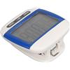 aqxreight Pedometro da Passeggio Ampio Display LCD Contatore di Calorie e Distanza con Clamp/Holder per Anziani Esercizi per Adulti Blu Alle unità di MODE è la modalità Lunga del Contapassi Quando il