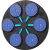 Fonowx Music Boxing Bersaglio da Parete Pugilato Pannello Interattivo Pad Colpitori Allenamento Reattivo con Luci Connettività Musicale Materiale Adatto per, Color to 4, Style to 4