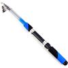 aqxreight Canna da Pesca Telescopica Portatile da 2,1 M Canna da Pesca in Fibra di Vetro da da Viaggio in Mare Maniglia per da Spinning in ABS EVA Guide di Durata e Asta in Acciaio Ceramico Super