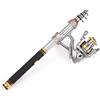 aqxreight Canna da Pesca Telescopica e Mulinello Combo Kit Completo Mulinello da Pesca Spinning Gear Organizer Set di Aste Materiale per la Ad Alto Tenore di Carbonio la Canna da Telescopica (2,4 m)