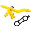 Asyduey Mini Ruota per Bicicletta Supporto per Centratura Cerchi per Bici Strumenti di Regolazione Strumenti per la Riparazione di Ruote per Bici Forniture per Ciclismo Parti Gialle