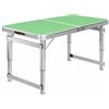 LeeQinersw Tavolo da Esterno Pieghevole Stabile | Altezza Regolabile 3 Livelli, Tavolo a Valigetta, Elevata capacità di Carico, per Barbecue, Campeggiatori, Famiglie, Verde, 70CM
