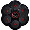 MotiveTech Music Boxing Bersaglio da Parete Pugilato Pannello Interattivo Pad Colpitori Allenamento Tempismo con Luci Abbinamento Musica Materiale Adatto per, Nero, style to 1