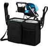 Gihioue Borsa Accessori Golf Push Cart Portabicchiere Impermeabile Multitasca | Attacco Sedile Trolley Golf con Regolabile per Casa Viaggio Sport Outdoor Camminata Pannolini Borraccia Ufficio
