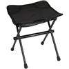 LeeQinersw Sedia Pieghevole da Esterno Sgabello Campeggio Seduta Portatile Sedile Trekking Compatto con Tela Oxford E Telaio in Lega di Alluminio Leggera Adatta, Nero