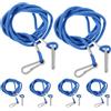 Operitacx 6 Pezzi Cinghia per Guanti da Sci, Corda Anti-smarrimento | Nylon Leggero, da Portare al Collo, per Guanti e Muffole, Uso Sportivo in Inverno, Stile Semplice