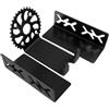 Gvblkq Portabici da Parete Espositore Orizzontale per Bici in Metallo Resistente | Portabici per Garage Per Strada, Equilibrio, Pneumatico, Ruota, Interno, Esterno, Appartamento, Parcheggio