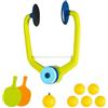 QOXEZY Set da tavolo da ping pong da appendere per interni ed esterni, 2 racchette | Goditi una pratica pratica indoor per praticare ping pong ovunque senza bisogno di un tavolo di dimensioni standard