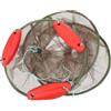 Operitacx Rete da Pesca Marrone, Pieghevole in Nylon, Ampia Capacità | Design Cordino, Maglia Profonda e Struttura Telaio, per Kayak e Canoa