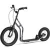 Yedoo Wzoom - Monopattino per bambini dai 6 anni in su, altezza del corpo da 120 cm, con pneumatici 16/12, per ragazze e ragazzi, regolabile in altezza con cavalletto, grigio