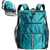 Generic Zaino da Spiaggia Cordoncino, impermeabile, grande capacità, tasca in mesh | Zaino Outdoor Nuoto e Borsa da Spiaggia per Donna Uomo Outdoor Palestra Campeggio Escursionismo Pesca Vacanza