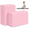 Cryptisg 2 Pezzi Blocchi Yoga, Robusto e Durevole Yoga in Schium Dena EVA ad Altasità, Alta Qualità e Squisita Leggero Mattoncini Pilates, per Pilates, Stretching, Meditazione