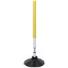 KQFCAZRE Asta per Slalom Slalom con Base a Molla Flessibile Asta per con Piedistallo Antiurto Allenamento Base Allenatori, Giallo, size to 4
