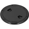 AKLOSIPY Copertura del Portello della Piastra del Ponte per Barca Marina, | Plastica ABS, Anti UV, Resistente Alla Corrosione, Antiscivolo, Guarnizione in Gomma, Orizzontale Verticale, Incisione da 6