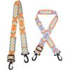 minkissy 2 Pezzi Tracolla per Scarponi da Sci Regolabile, Cinghia per | Tessuto a Nastro, per Sci e Pattini, Design Anti Freddo, Uso Unisex, Giallo Blu e Viola Blu