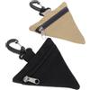 MUCKLILY 2 Pezzi Marsupio Tattico Triangolare da Esterno Pieghevole Beige | Organizza Piccoli Oggetti da Picnic, Portatile e Richiudibile, Tessuto Non Tessuto, per Attività All'aperto