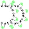 Operitacx 50 Pezzi Campanelli da Pesca per Canna da Pesca Allarme Abboccata Plastica e Rame Verde Clip per Canna da Mare