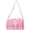 POPETPOP Borsa Danza Bambina Rosa Oxford Tracolla Regolabile | Capacità Adeguata, Facile da Portare, Lavorazione Curata, per Bambine e Ragazze Durante Danza e Viaggio