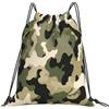 Dusviba Zaino con coulisse con motivo mimetico classico | Borsa da palestra leggera in poliestere resistente all'acqua per sport, viaggi, scuola, yoga, spiaggia, shopping