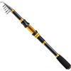 Generic Canna da pesca pieghevole in fibra di carbonio portatile (2,1 m)