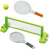 Zqkimzi gioco da ping pong per bambini, attrezzatura sportiva, legatura | Set di racchetta da ping pong, palla e rete per interni, esterni, riunioni, vacanze, parchi, portelloni posteriori, prato